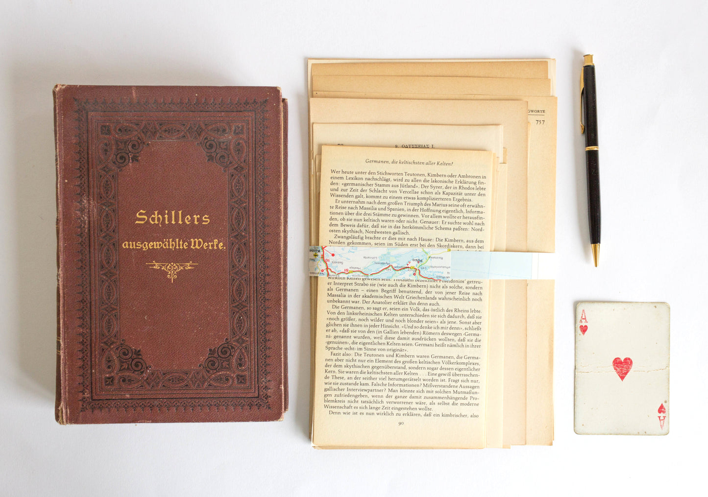 50 Vintage Book Pages | Authentic Old Book Paper for Scrapbooking, Crafts & Art Projects