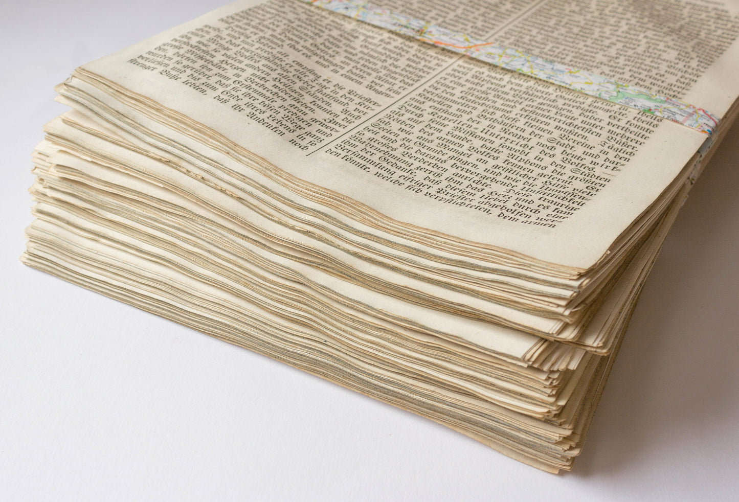 20 Extra-Large Book Pages, Approx. A4 | Rare Antique Pages