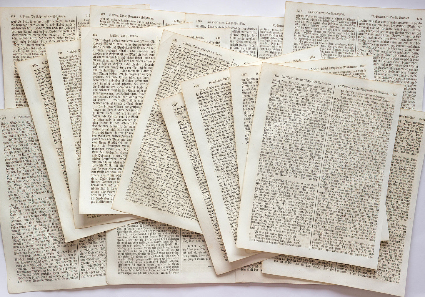 20 Extra-Large Book Pages, Approx. A4 | Rare Antique Pages