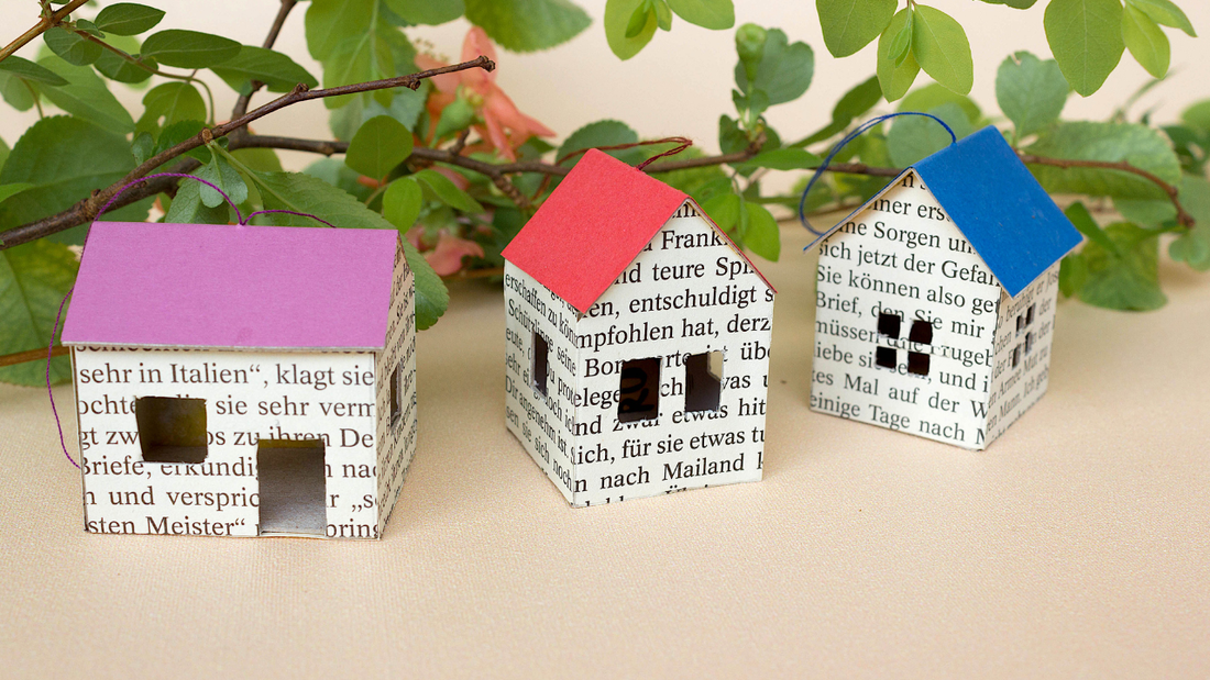 How to make Mini Houses from Cardboard