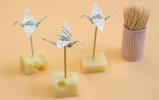 Mini Origami Crane Food Picks