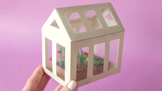 Mini Paper Greenhouse Tutorial