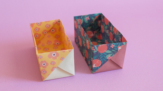 Quick Rectangle Origami Box Tutorial