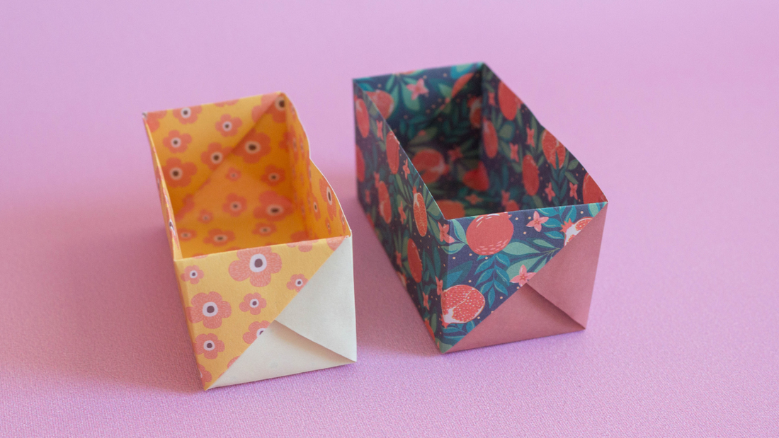 Quick Rectangle Origami Box Tutorial
