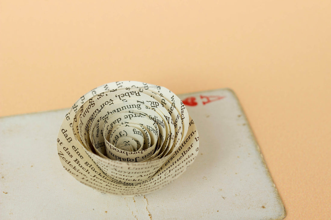 Book Page Rose Tutorial