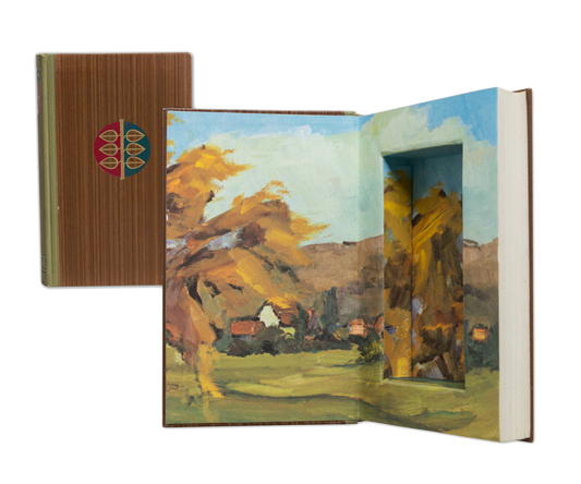 Vintage Hollow Book Safe "Wie der Stein fällt" by Németh