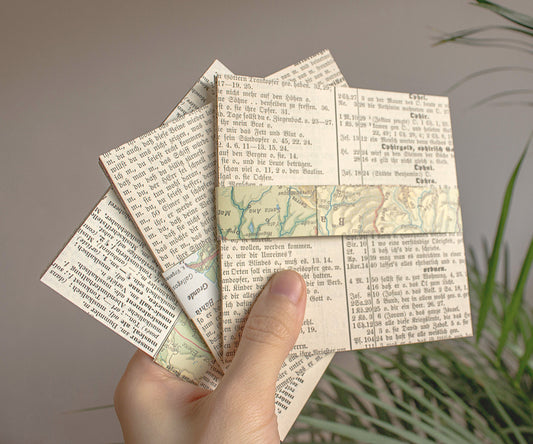 11x11cm Thin Book Pages Origami Paper, 50 Sheets